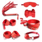 Jeu de Couple Kit Bondage 7 Pièces - Rouge