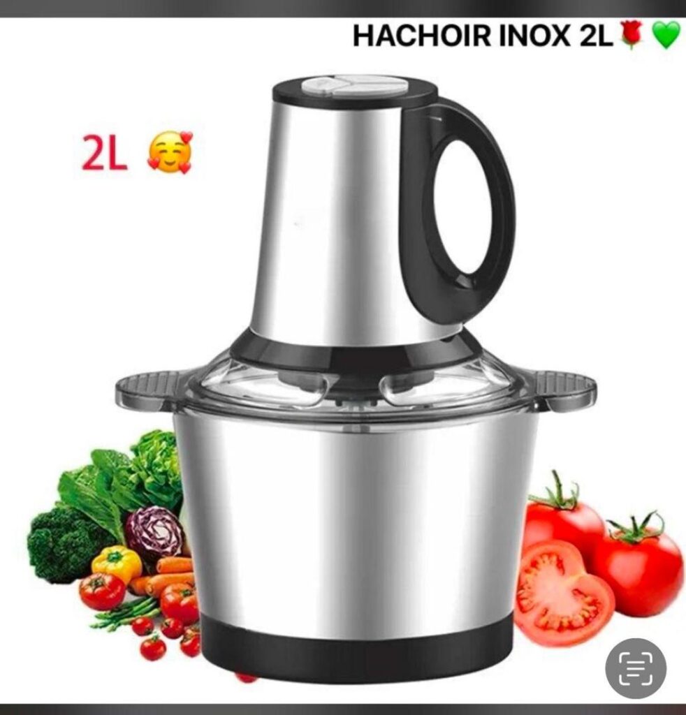 hachoir inox 2l